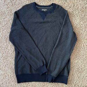 Johnston & Murphy Cotton Blend Sweater- Navy & Grey, Mens size XL